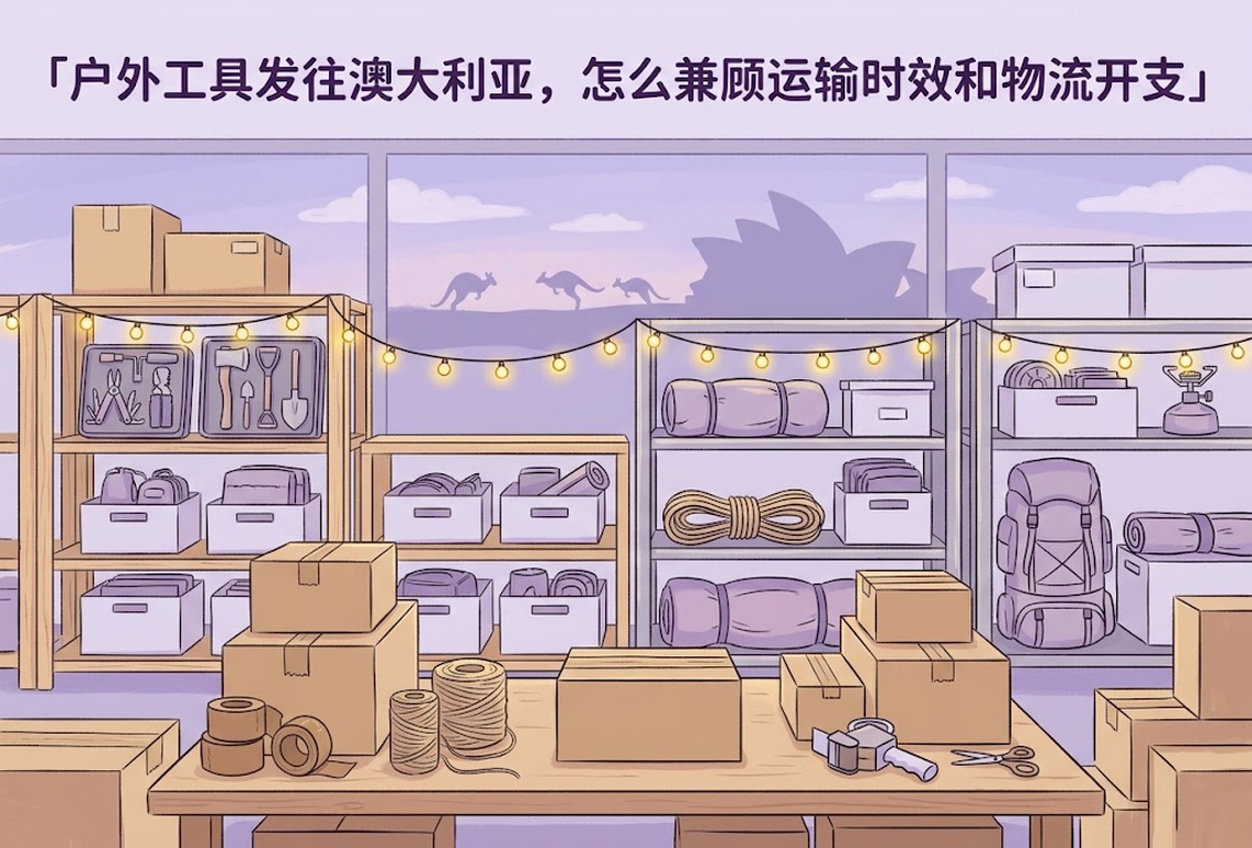 户外工具发往澳大